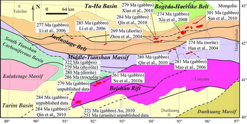 Mafic-ultramafic Intrusions in Beishan and Eastern Tianshan at